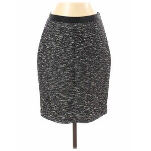 Ann Taylor Skirt Womens 4 Corpcore Tweed Knit Wool Pencil Work Career Academia